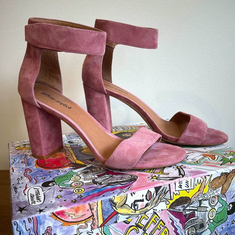 Jeffrey Campbell Lindsay Heel in Pink Suede Size 9